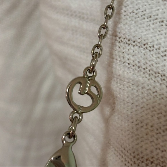 ST JOHN LONG NECKLACE WITH MATCHING BRACELETS BLACK & CLEAR EXCELLENT CONDITION - Picture 2 of 12